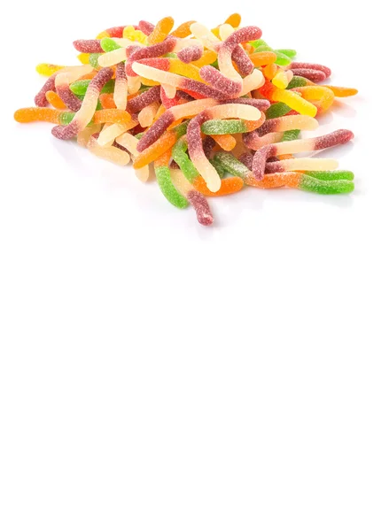 Colorato zucchero gelatina caramelle striscia — Foto Stock