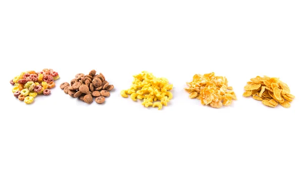 Variedade de mistura de cereais de pequeno-almoço — Fotografia de Stock