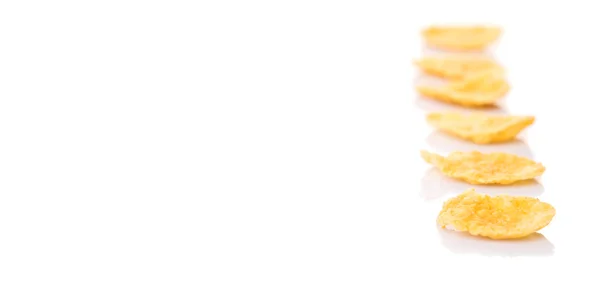 Kukuřičné lupínky snídaňové cereálie — Stock fotografie