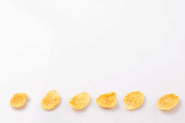 Corn Flakes Breakfast Cereal White Background — Stock Photo, Image