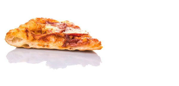 Pepperoni és sajt pizza — Stock Fotó