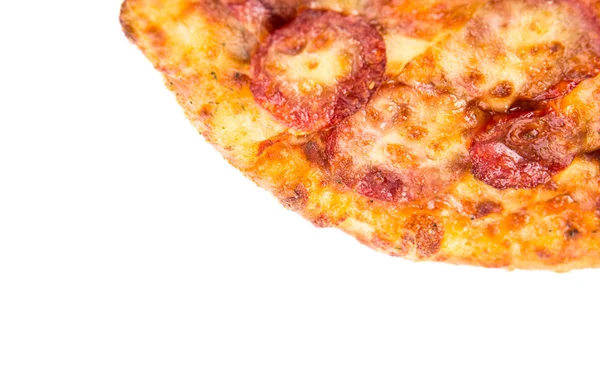 Pepperoni e pizza de queijo — Fotografia de Stock