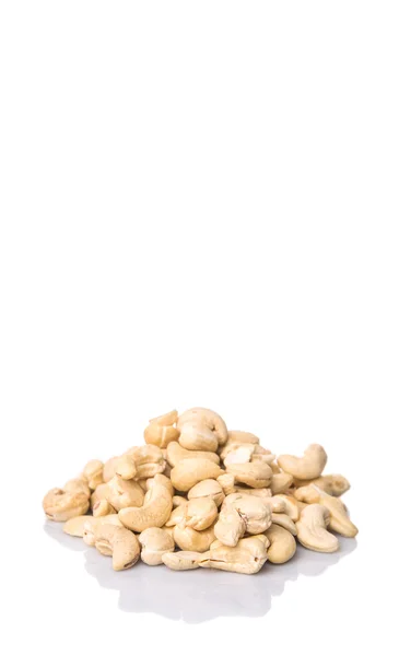 Raw Cashew Nuts White Background — Stock Photo, Image