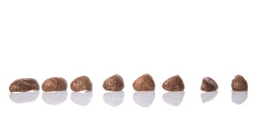 Gevrek çikolata Kahvaltı gevreği beyaz arka plan üzerinde