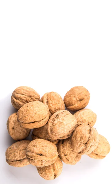 Walnut Nuts White Background — Stock Photo, Image