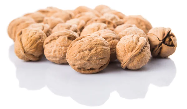 Walnut Nuts White Background — Stock Photo, Image