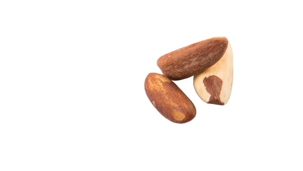 Brazil Nuts White Background — Stock Photo, Image