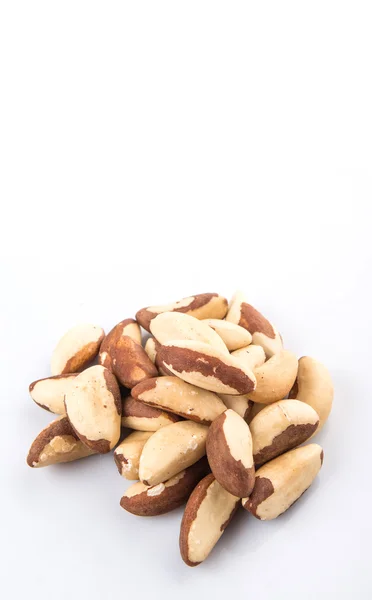 Brazil Nuts White Background — Stock Photo, Image