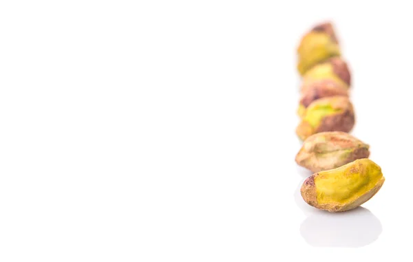 Pistachio Nuts White Background — Stock Photo, Image