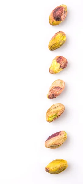 Pistachio Nuts White Background — Stock Photo, Image