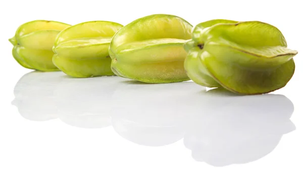 Starfruit Carambola White Background — Stock Photo, Image