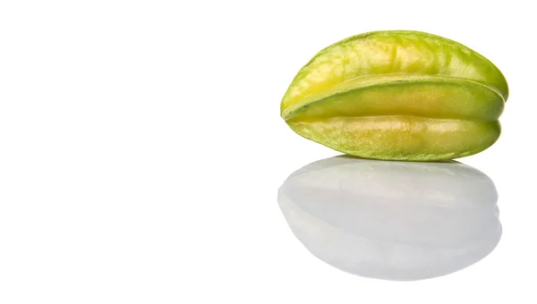 Blimbing Carambola Witte Achtergrond — Stockfoto