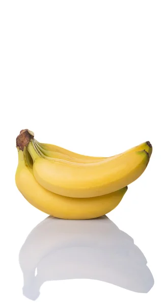 Banana Frukt Över Vit Bakgrund — Stockfoto