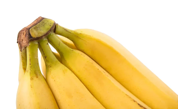 Banana Frukt Över Vit Bakgrund — Stockfoto
