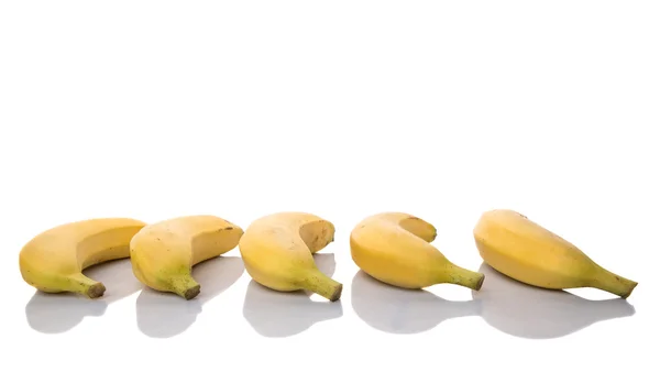 Fruta Banana Sobre Fundo Branco — Fotografia de Stock