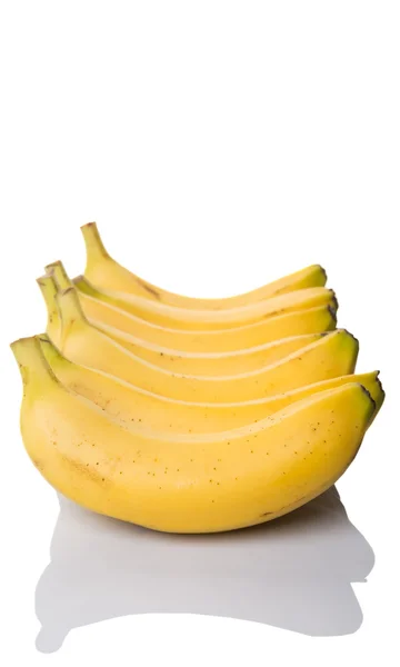 Banaan Vruchten Witte Achtergrond — Stockfoto