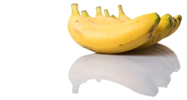 Banaan Vruchten Witte Achtergrond — Stockfoto