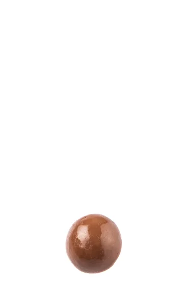 Bolas Chocolate Com Fundo Sobre Branco — Fotografia de Stock