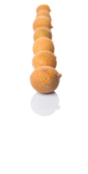 Longan Fruit White Background — Stock Photo, Image