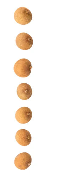 Owoc Longan Białym Tle — Zdjęcie stockowe