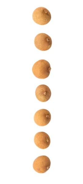 Longan Fruit White Background — Stock Photo, Image