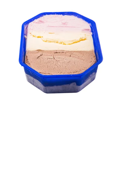 Napolitaanse Ice Cream Ook Bekend Als Harlequin Ijs Van Vanille — Stockfoto