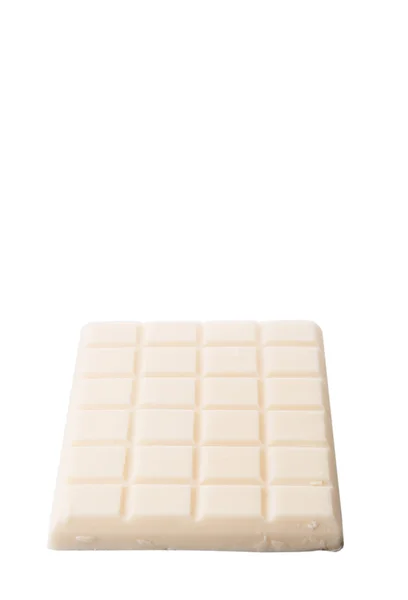 Cioccolato Bianco Sfondo Bianco — Foto Stock