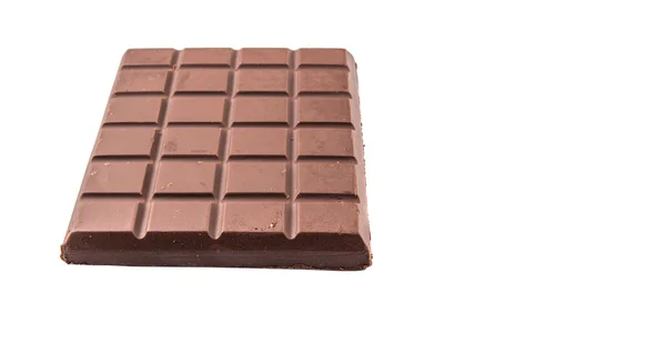 Barres Chocolat Brun Foncé Sur Fond Blanc — Photo