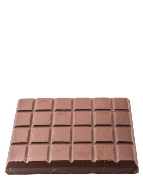 Barra di cioccolato marrone — Foto Stock