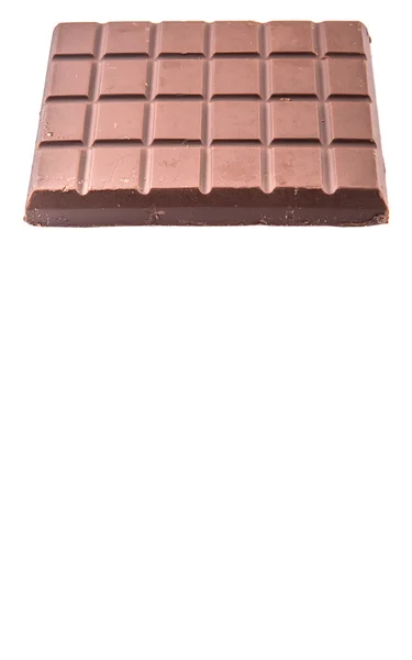 Barres Chocolat Brun Foncé Sur Fond Blanc — Photo