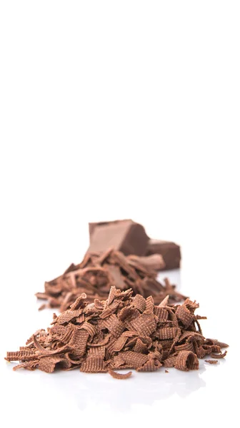 Koyu kahverengi çikolata parçaları — Stok fotoğraf