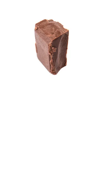 Pièces de chocolat brun foncé — Photo