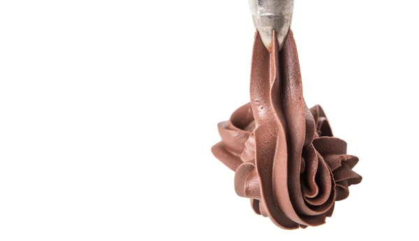 Piping Chocolate Topping — Stock Photo, Image