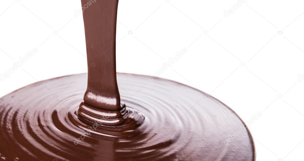 Pouring Hot Chocolate Liquid