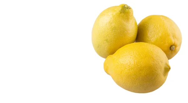 Fruta Limão Sobre Fundo Branco — Fotografia de Stock