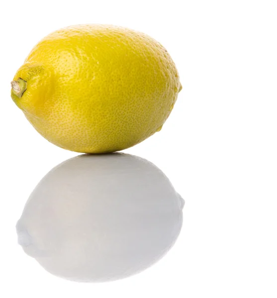 Owoc Cytryny Białym Tle — Zdjęcie stockowe