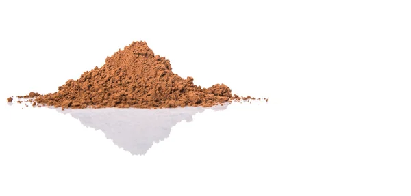 Polvo Cacao Sobre Fondo Blanco —  Fotos de Stock