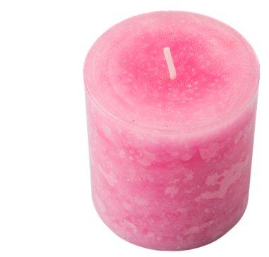 Pembe renkli kokulu mum