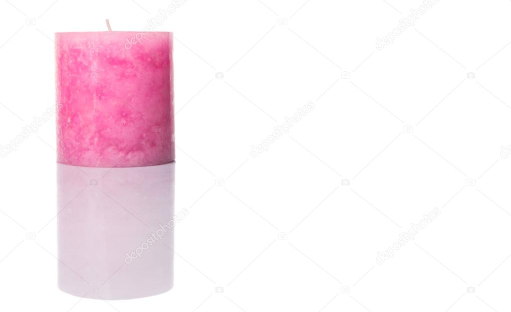 Pink Colored Aromatic Candle