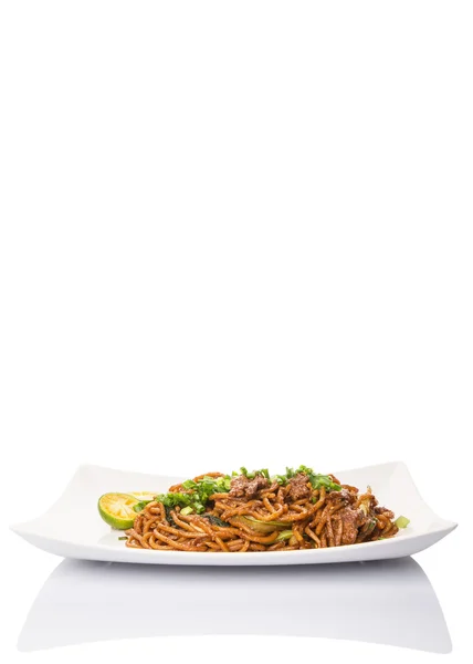 Mescolare tagliatelle fritte — Foto Stock