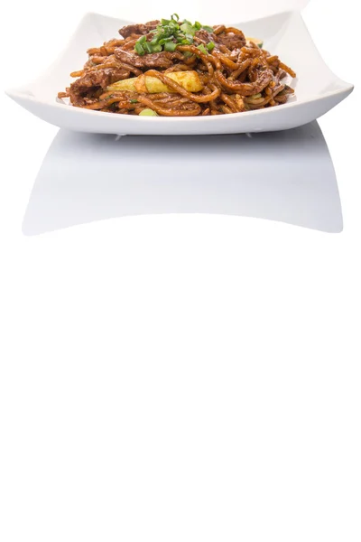 Mescolare tagliatelle fritte — Foto Stock