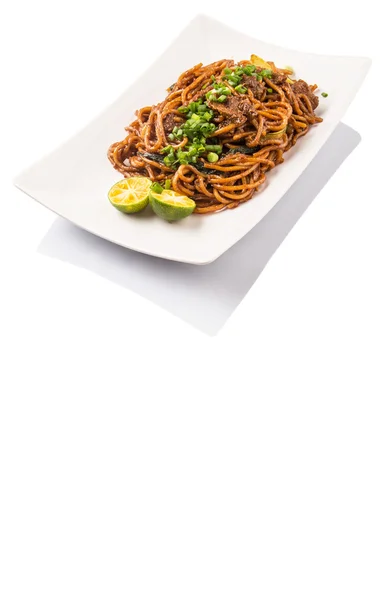 Mescolare tagliatelle fritte — Foto Stock