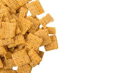 Yulaf gevreği beyaz arka plan üzerinde