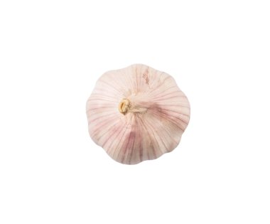 beyaz zemin üzerine sarımsak