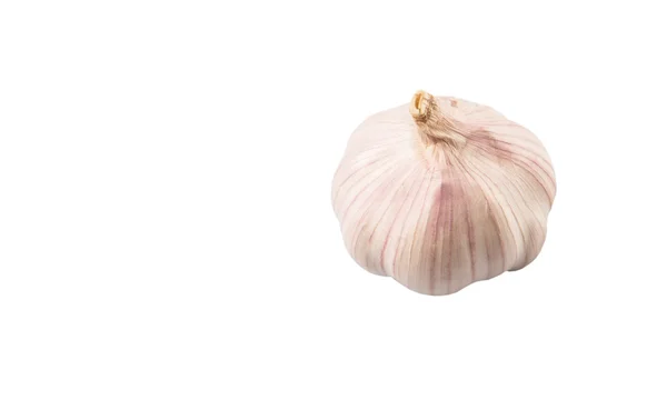 Knoblauch Auf Weißem Hintergrund — Stockfoto