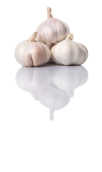 Garlic White Background — Stock Photo, Image