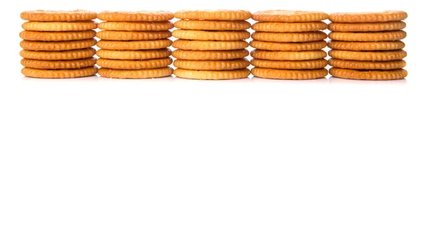 Biscoitos salgados redondos — Fotografia de Stock