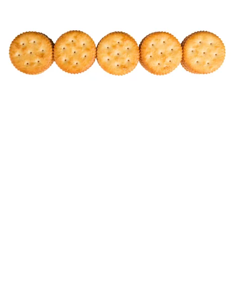 Kulaté slané sušenky — Stock fotografie