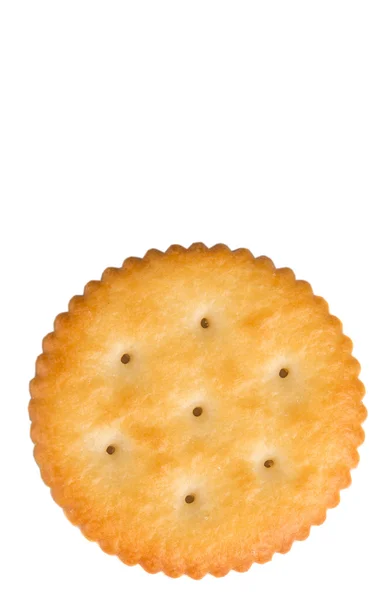 Round Salted Crackers — Stock Photo, Image