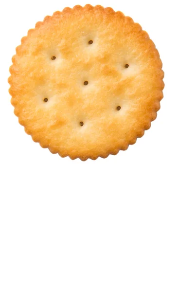 Ronde gezouten Crackers — Stockfoto